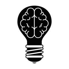 bulb light with brain