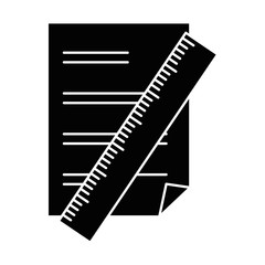 paper document with rule