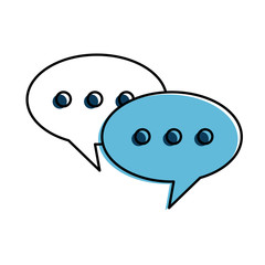 speech bubbles isolated icon