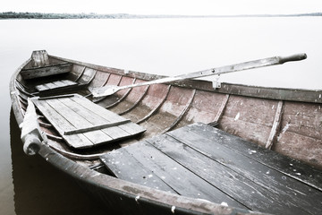 Old rowing boat
