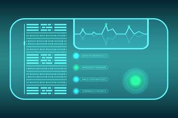 Abstract  technology  display. Vector illustration. Trendy geometric elements. Design.