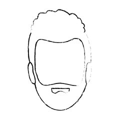 young man head avatar character