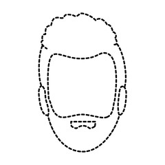young man head avatar character