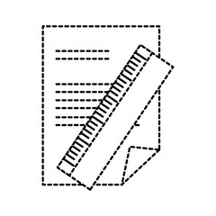 paper document with rule