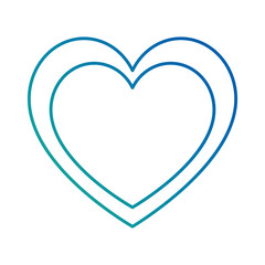 heart love silhouette icon