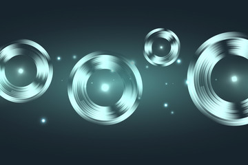 Abstract  technology  background.  Data transfer. Vector illustration. Energy transfer. Trendy geometric elements. Design.