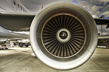 Flugzeugturbine Front