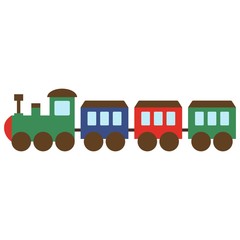 Vector illustration of a toy train