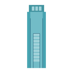 building front isolated icon