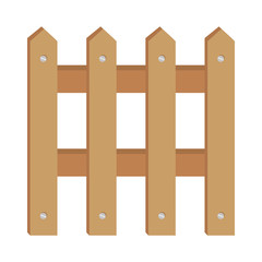 wooden fence isolated icon