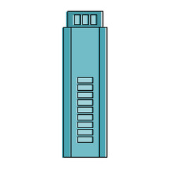 building front isolated icon