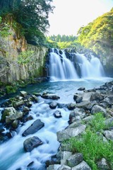 Stream Flow at Sekino-o Falls in Miyazaki Prefecture