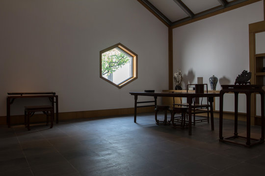 Chinese traditional study in the museum