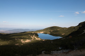 The Lower lake landscape, Rila mountain, Bulgaria