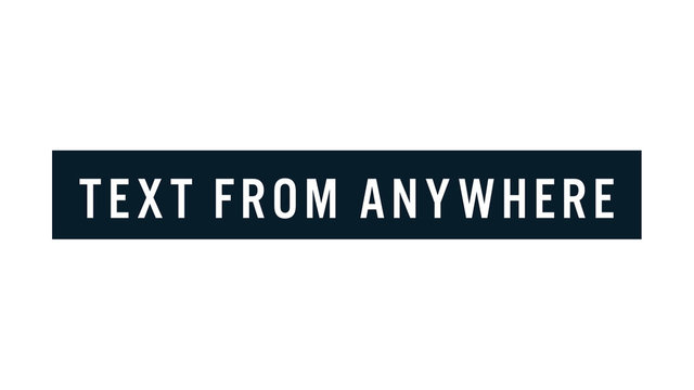 Anywhere Reveal Text