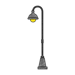 park lantern isolated icon