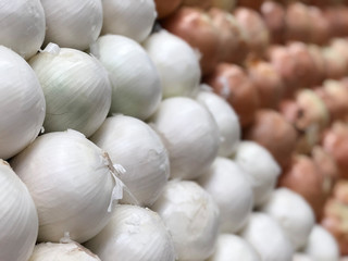 White Yellow Onions Shallow DOF