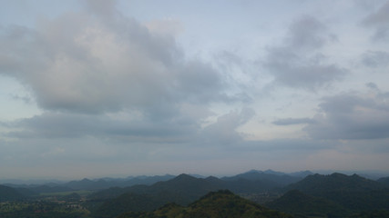 View of sunset in the evening 