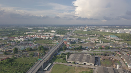 View of sunset in the evening 
