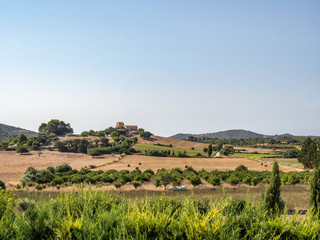 Fototapeta na wymiar Finca on the hills of Sant Llorenc des Cardassar