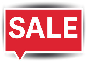 Sale label sticker red 