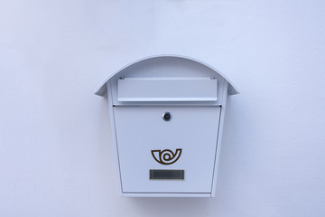 Mailbox isolated on white background, clipping path included