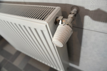 white heating radiator