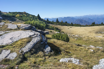 Fototapeta premium Wandern auf Monte Altissimo