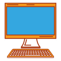 computer desktop isolated icon