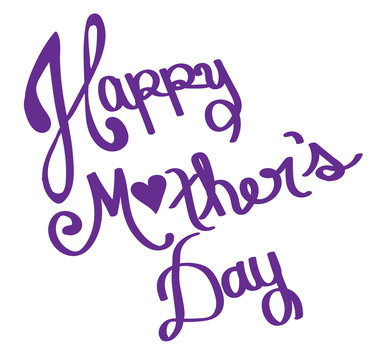 Purple Happy Mother's Day