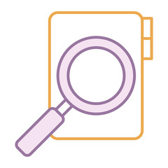 folder document with magnifying glass