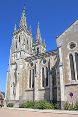 Fototapeta na wymiar Bourbon-Lancy church, France