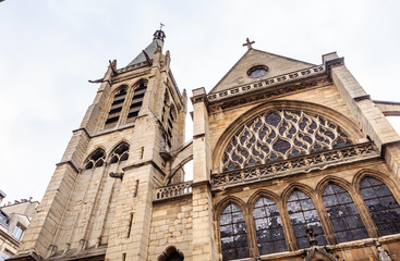 Fototapeta na wymiar Church of Saint-Severin in Paris. France