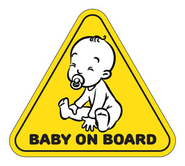 Funny small baby sitting with dummy