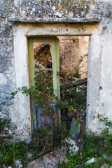 Doorway to an abandoned village at Gornja Nakovana