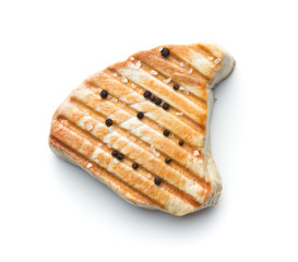 Grilled tuna steak.