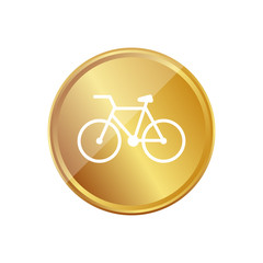 Gold Münze - Zweirad