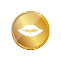 Gold Münze - Mund