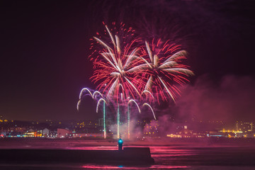 Fireworks Display at Aberdeen Harbour