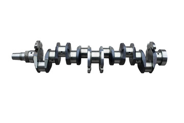 crankshaft of the engine on a white background