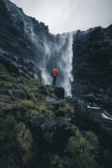 Man against the water 