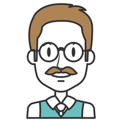 elegant man avatar character