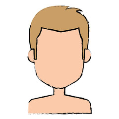 young man shirtless avatar character