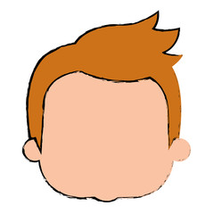 little boy head avatar character