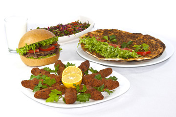 Kebab mix doner and lahmacun