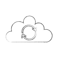 cloud sync refresh backup computing data icon