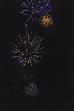 Fireworks in a popular celebration
