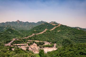 Fototapeta na wymiar Chinese great wall in Beijing, China