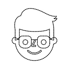 man young character male profile business cartoon
