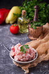 Raw minced meat 